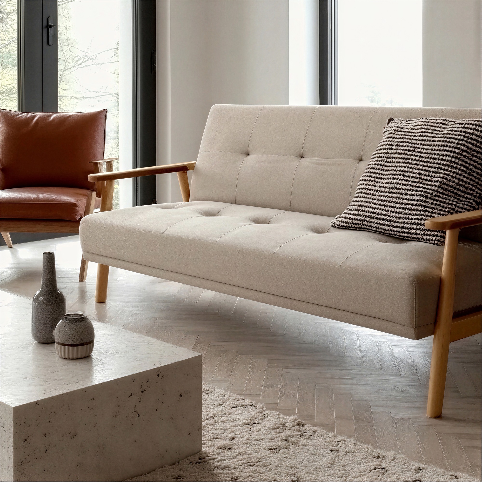 Sofa z funkcją spania 'Klippan' - Beżowy