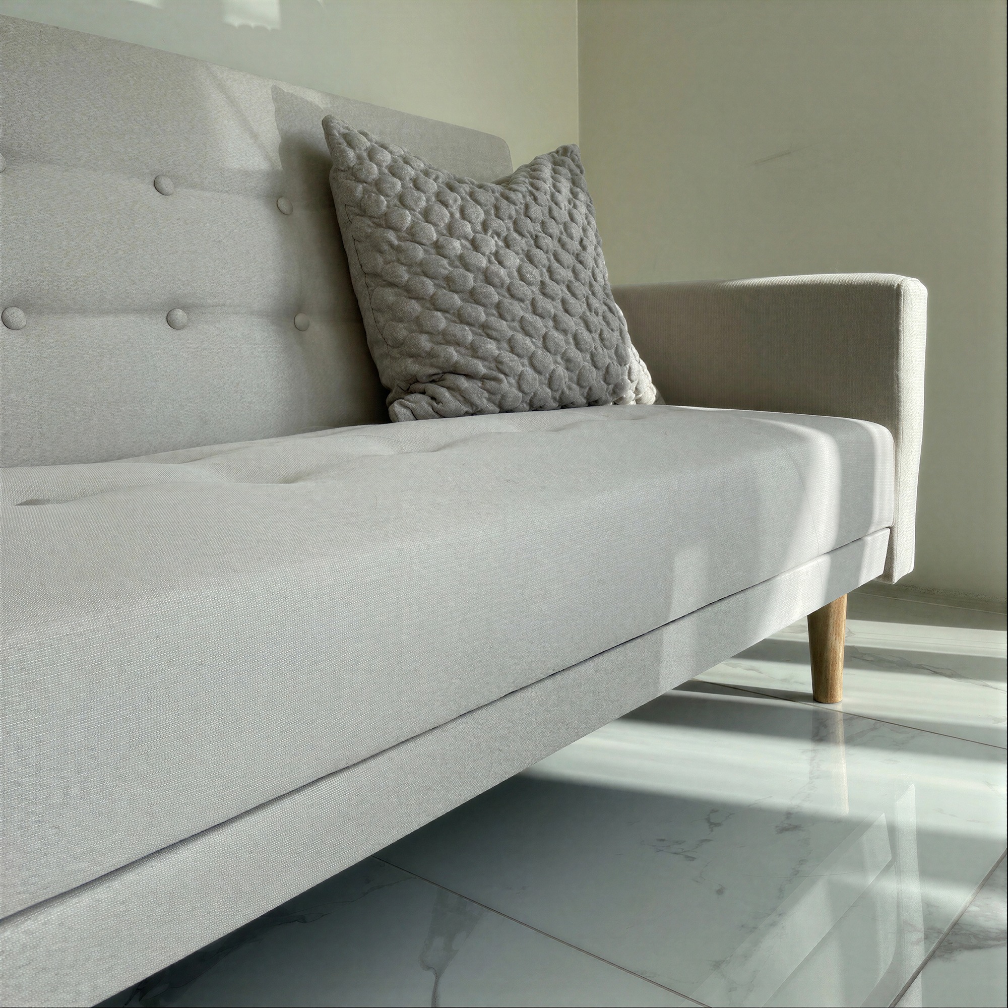 Sofa z funkcją spania 'Eukalyptus' - Beżowy