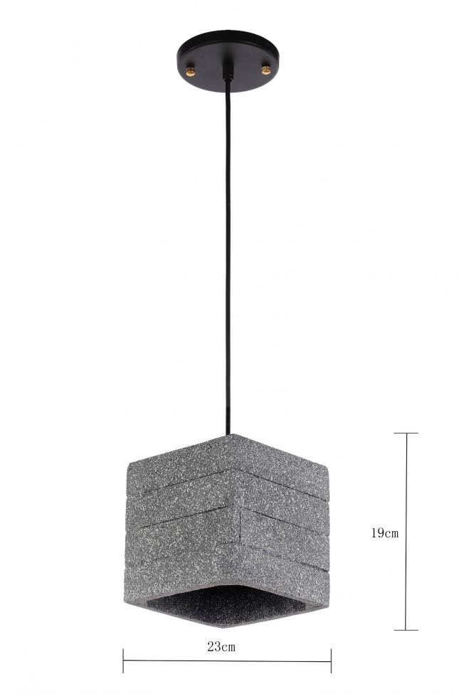Lampa sufitowa 'Stone Cube' - Cement