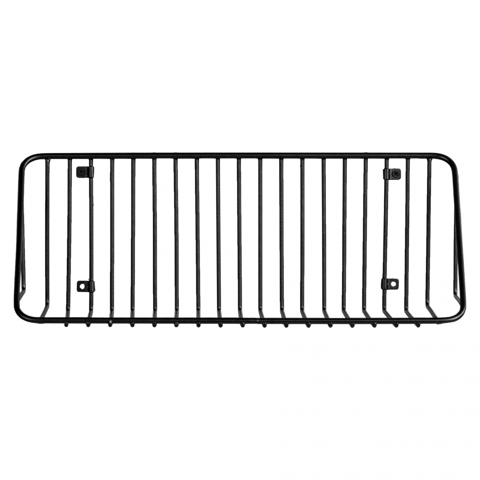 Półka ścienna 'Strings' - Czarny/Metal