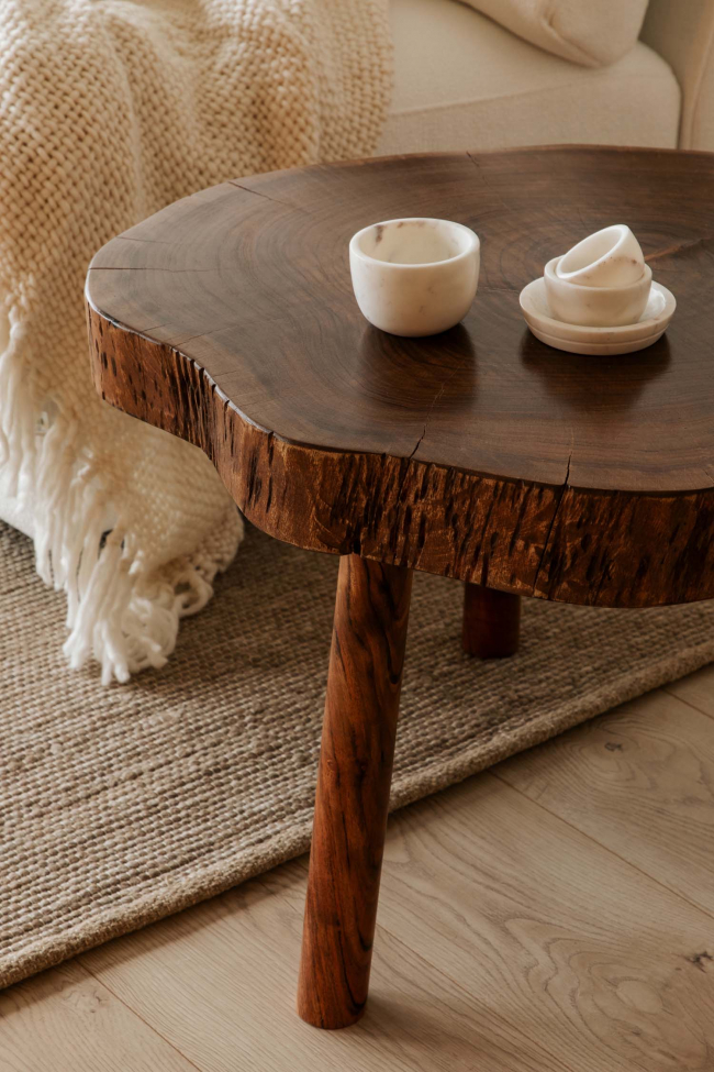 Stolik kawowy 'Earth' - Drewno