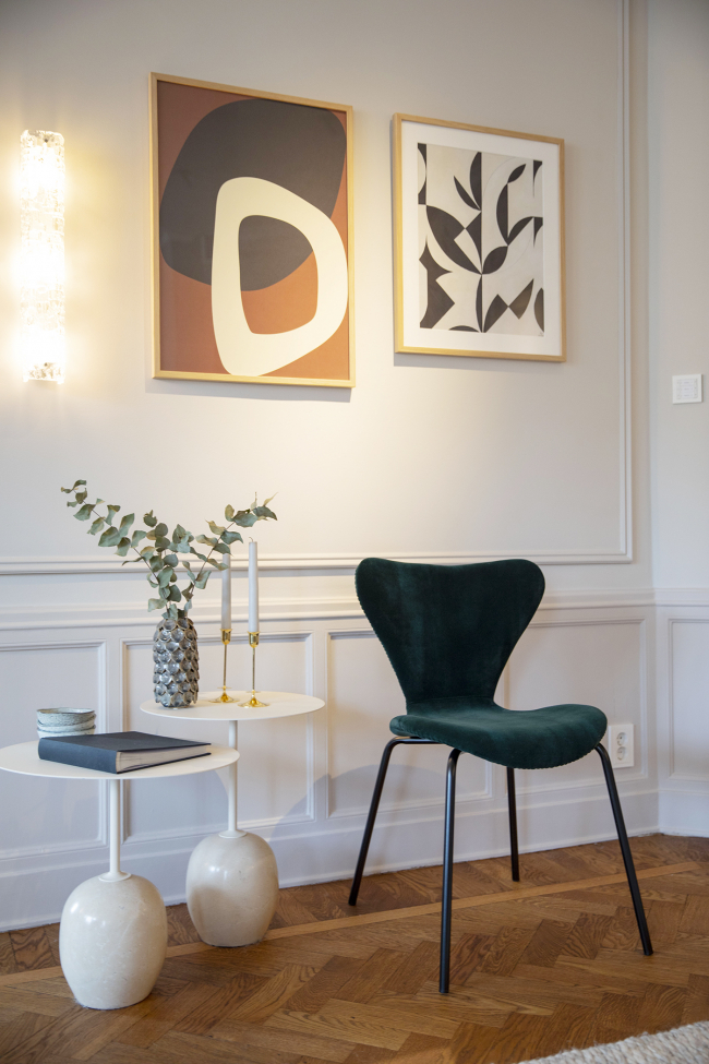 Krzesło 'Północ' - Aksamitne