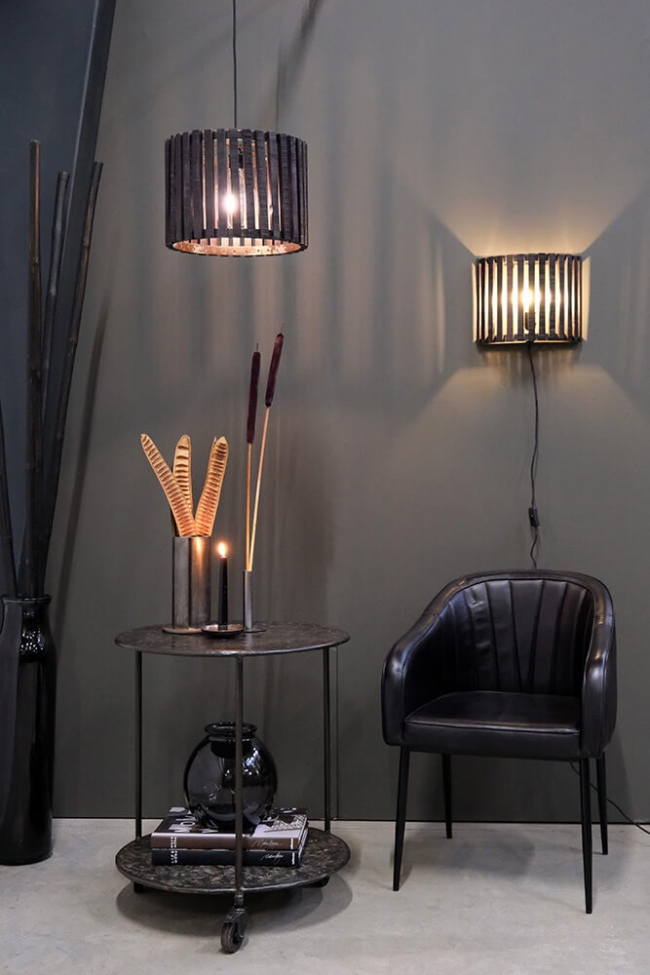 Stolik boczny 'Monaco' Okrągły 60cm - Platyna