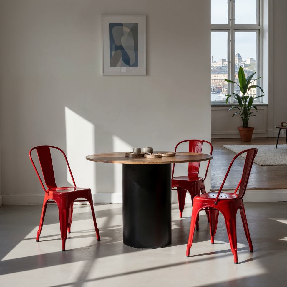 Krzesło 'Montmartre' - Czerwony lakierowany