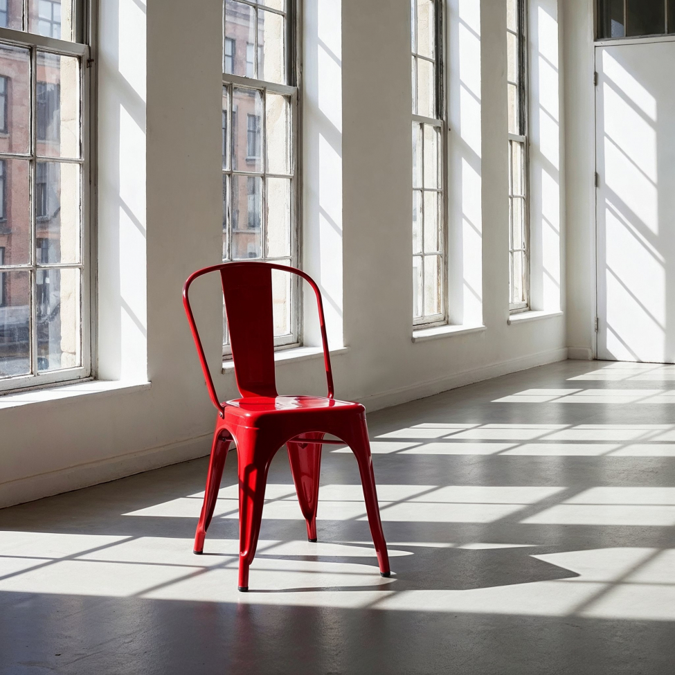 Krzesło 'Montmartre' - Czerwony lakierowany