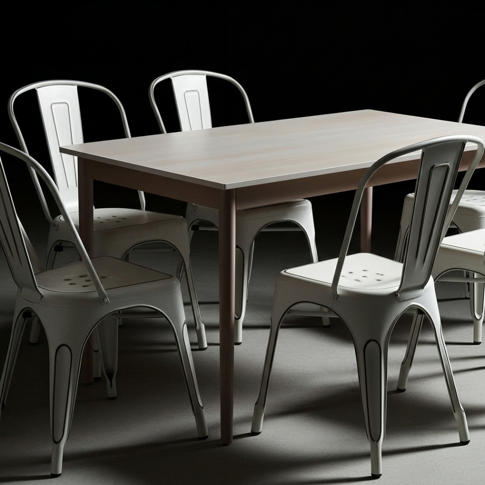 Krzesło 'Montmartre' - Vintage biały