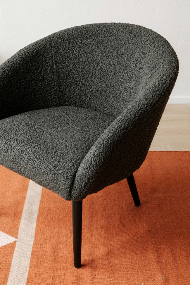 Fotel 'Puffy' - Ciemnoszary/Teddy