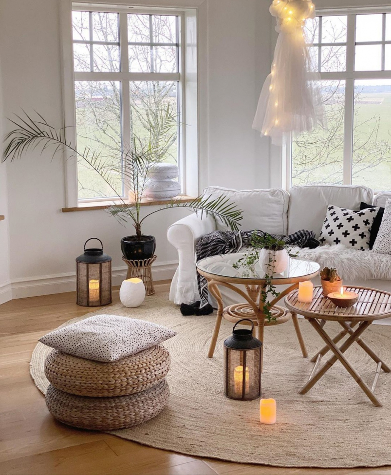 Okrągły dywan 'Flätan' 200cm - Juta