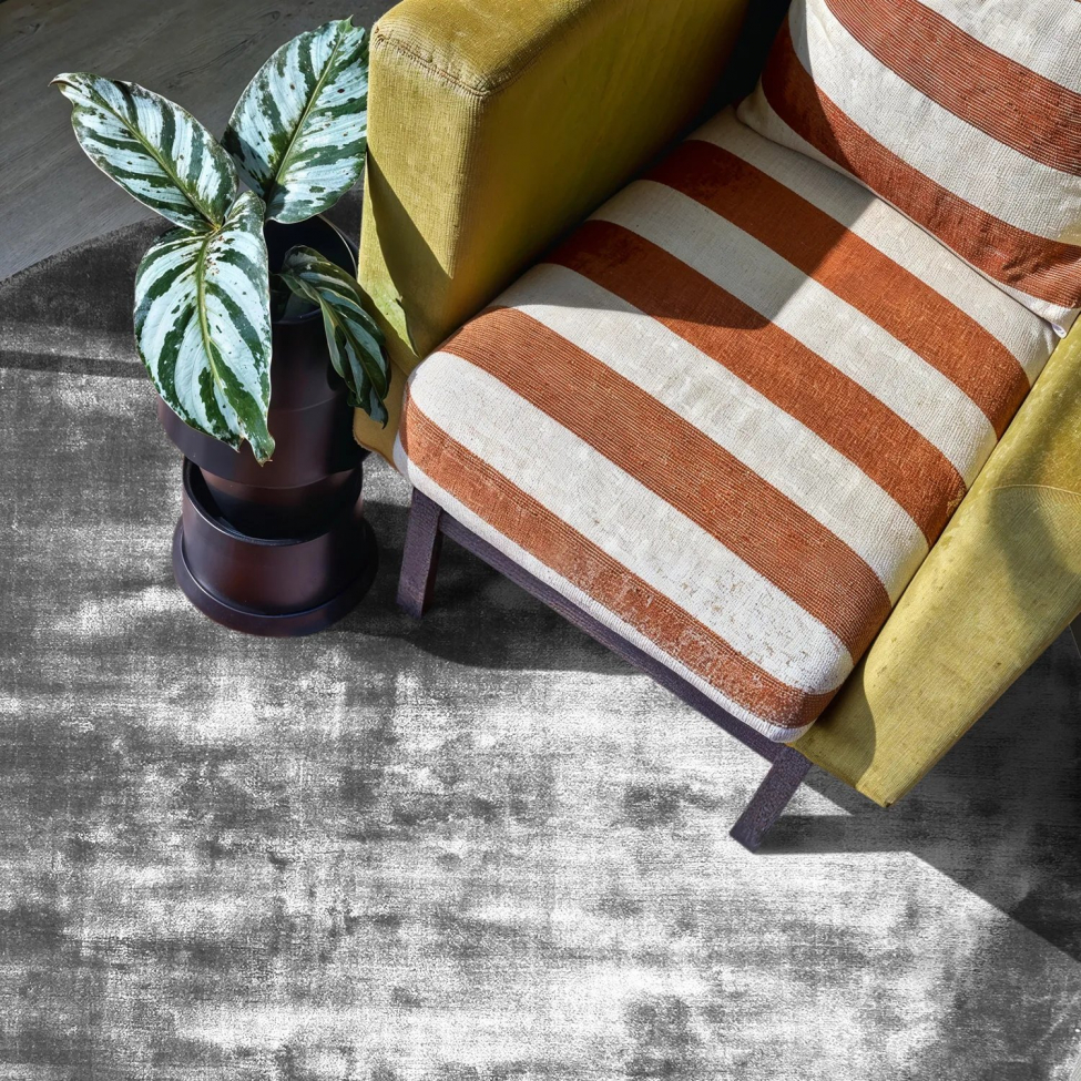 Okrągły dywan 'Jodhpur' 200cm - Szary