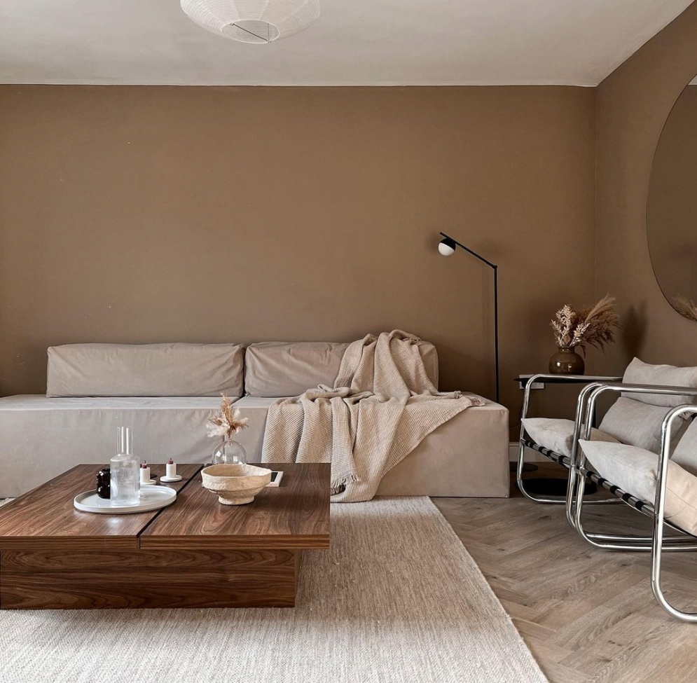 Dywan wełniany 'Dhurry' 300x300cm - Naturalny