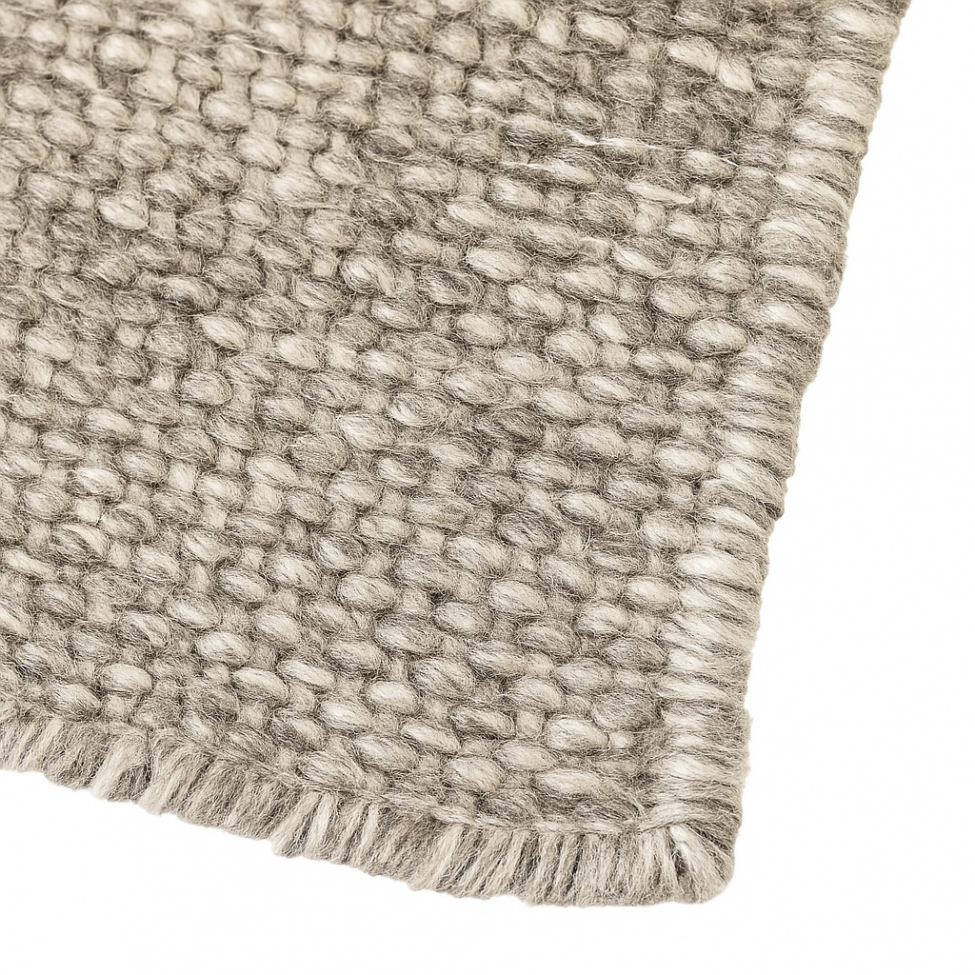 Dywan wełniany 'Dhurry' 300x300cm - Szary