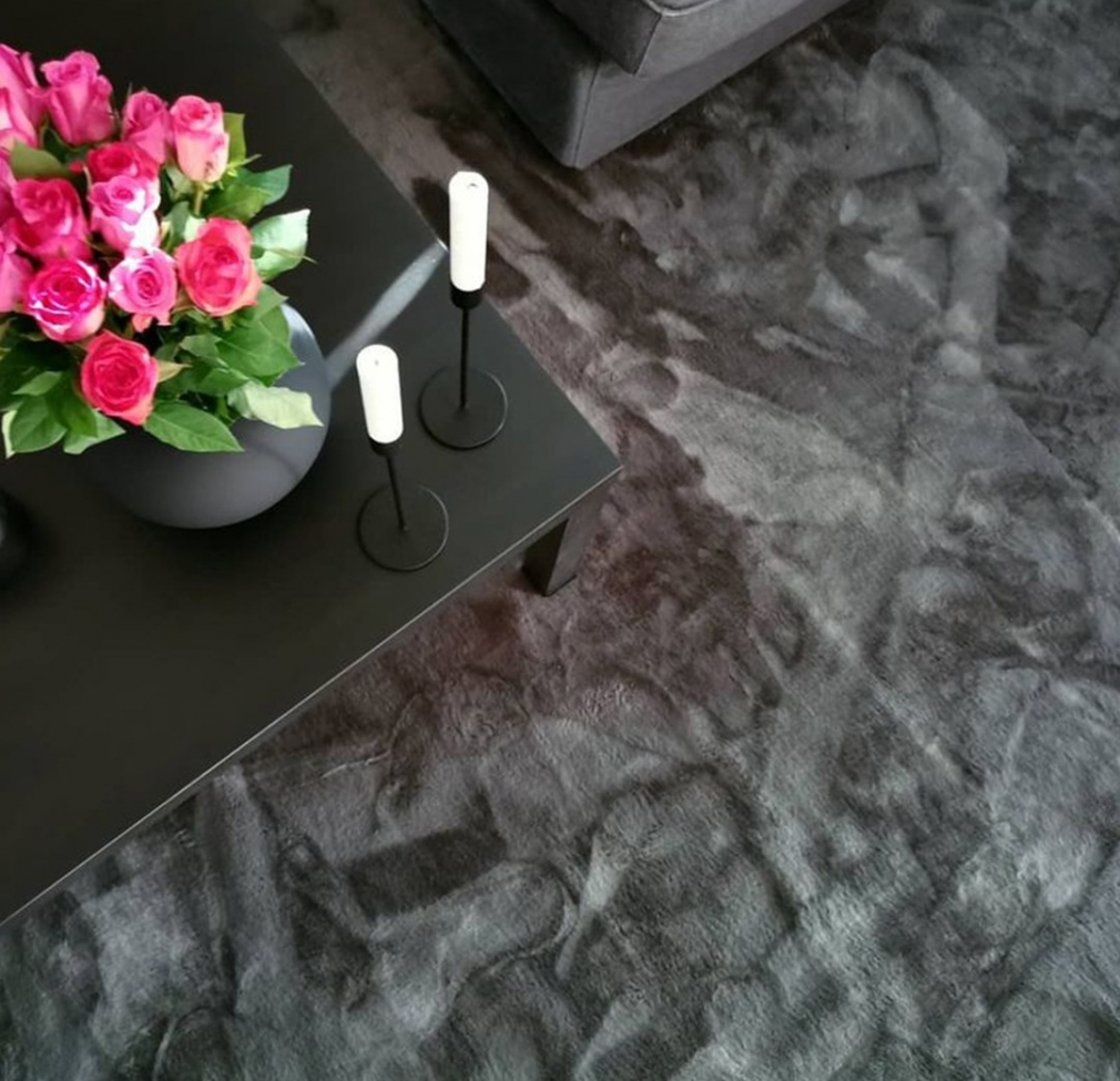 Okrągły dywan 'Aranga Super Soft' 120cm - Antracyt