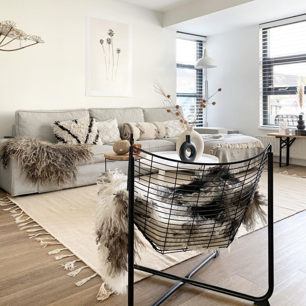 Dywan wełniany 'Malana' 240x340cm - Beżowy