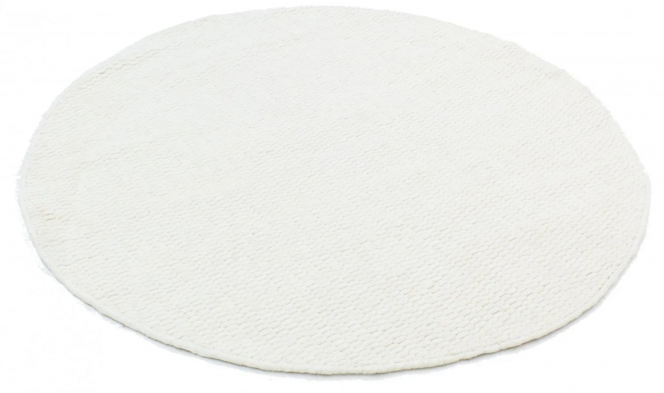 Okrągły dywan 'Cartmel' 120cm - Offwhite