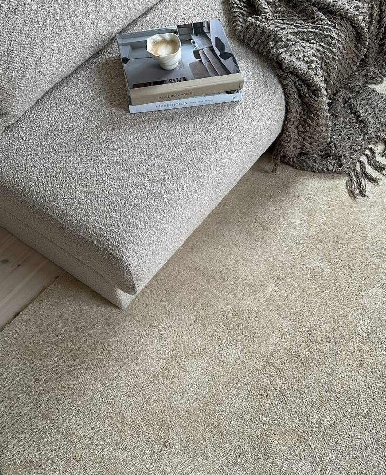 Dywan wełniany 'Ella' 240x240cm - Krem