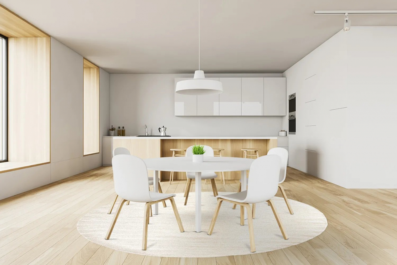 Okrągły dywan 'Hamilton' 160cm - Naturalny