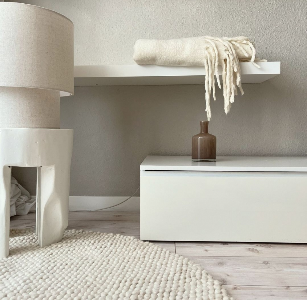 Okrągły dywan 'Avafors' 120cm - Beżowy