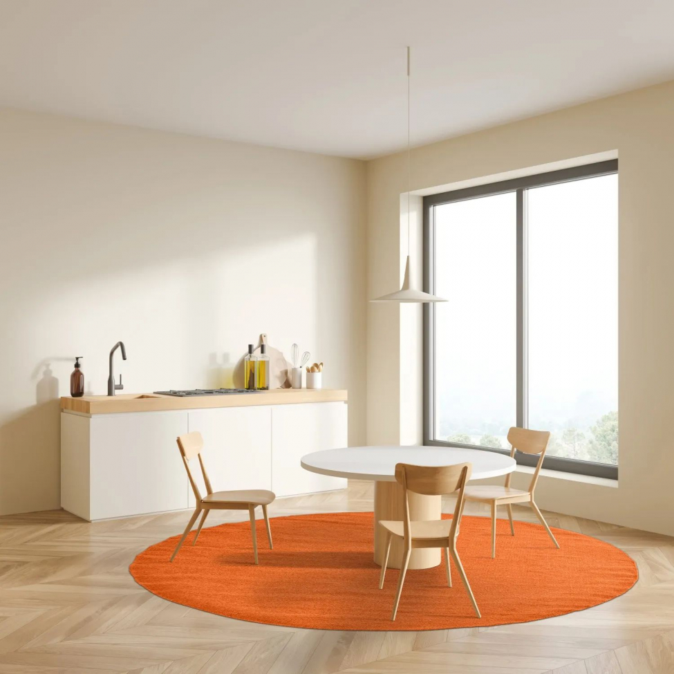 Okrągły dywan 'Hamilton' 120cm - Orange Peel