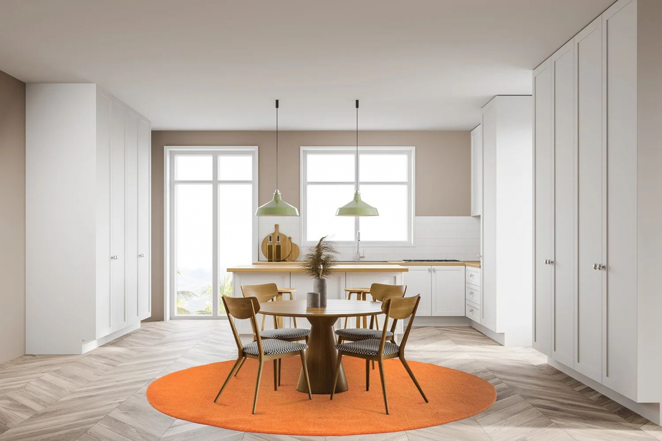 Okrągły dywan 'Hamilton' 200cm - Orange Peel