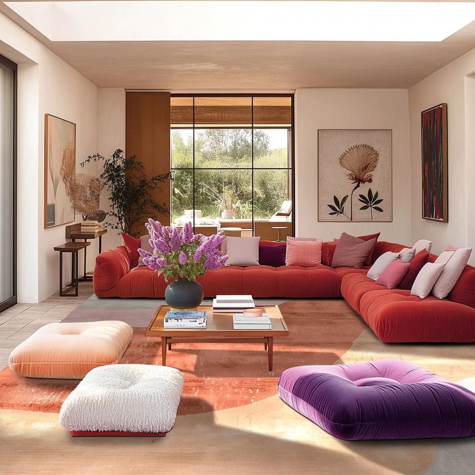 Dywan Wilton 'Barcelona' 240x340cm - Champagne/Pomarańczowy