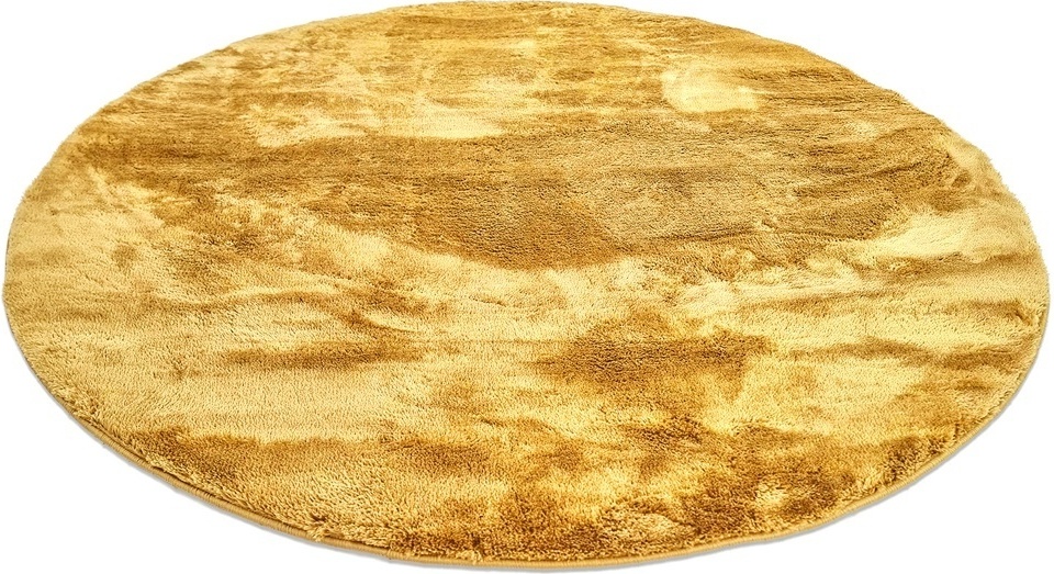 Okrągły dywan 'Aranga Super Soft' 200cm - Żółty