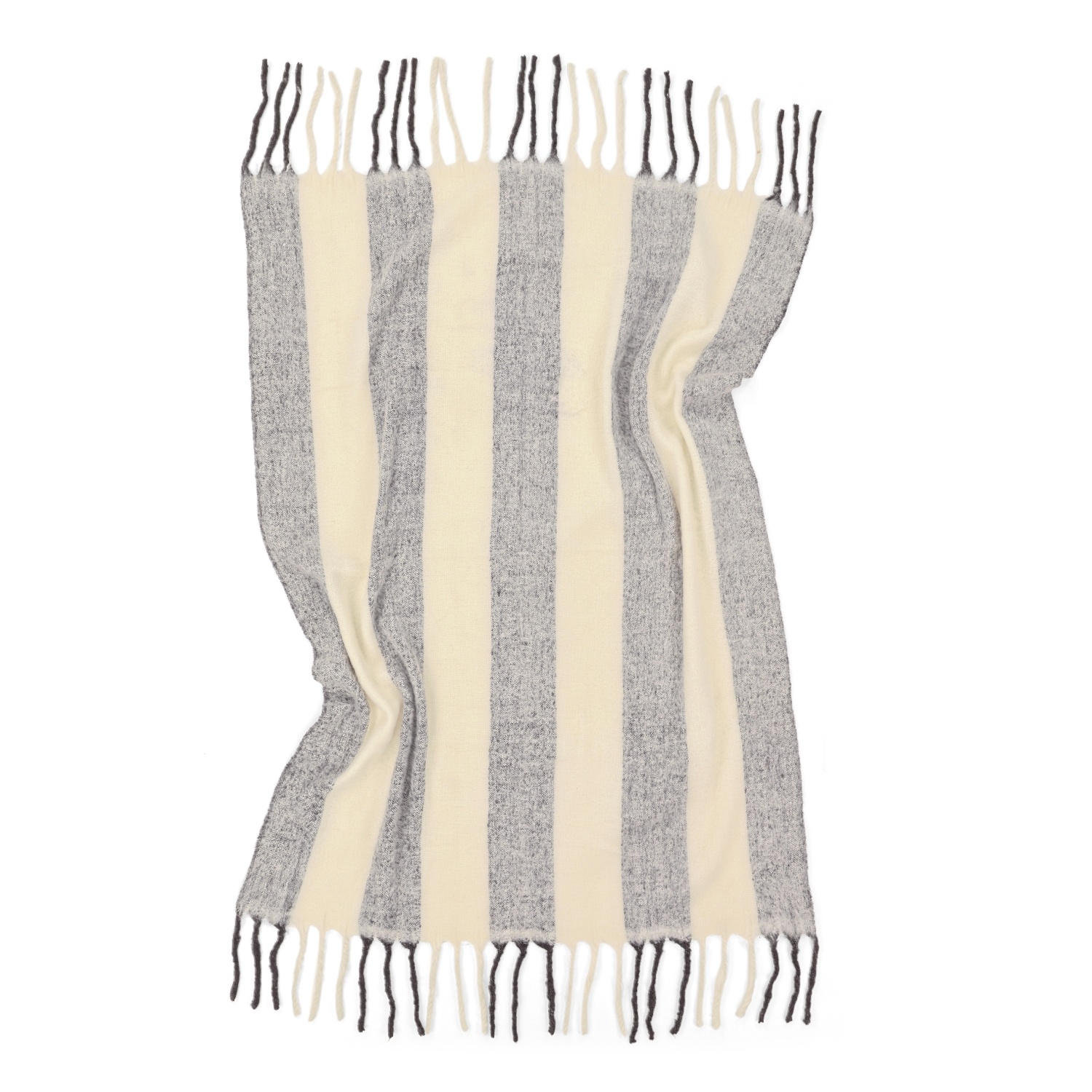 Krata 'Beatriz Stripe' 130x170cm - Czarno-biała