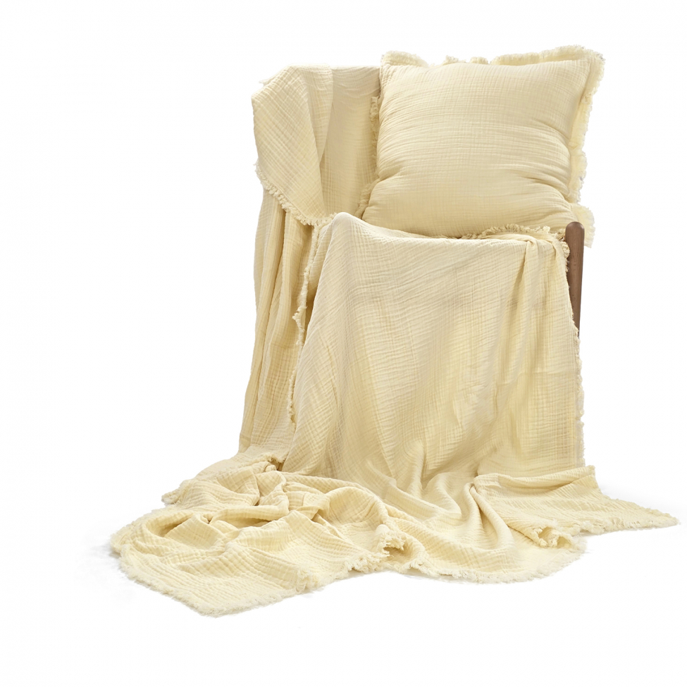 Poszewka na poduszkę 'Dorena' 45x45cm - Biała