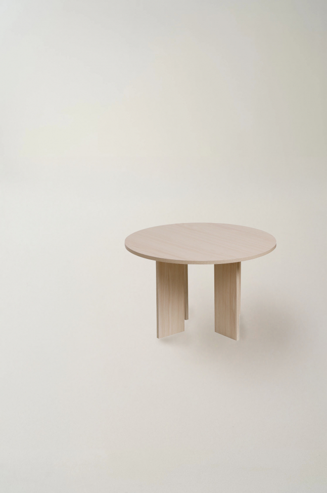 Stolik kawowy 'Créme' Okrągły 75 cm - Naturalny