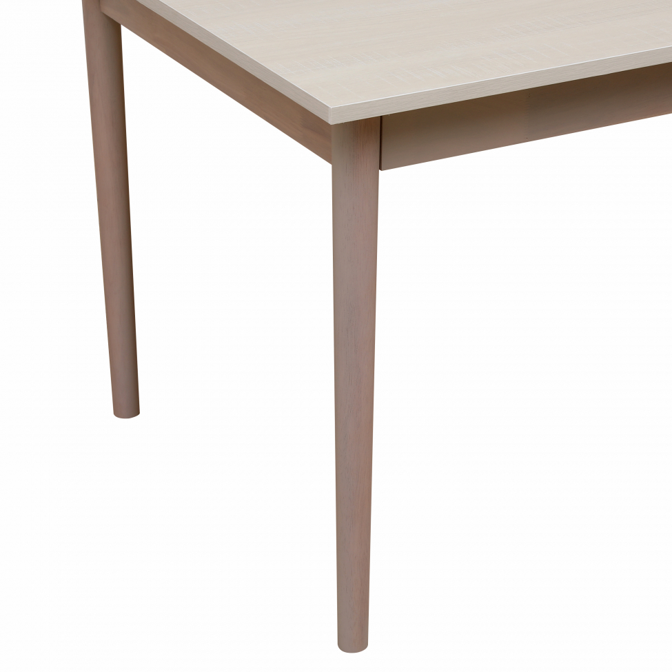 Stół jadalny 'Fager' 135 cm - Biały pigmentowany