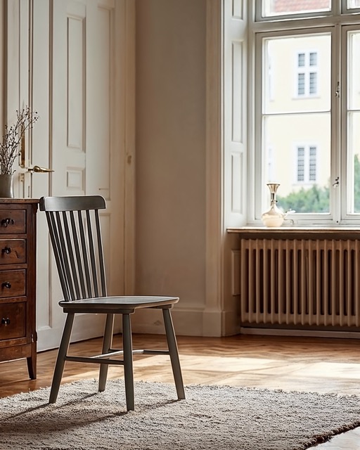 Krzesło 'Elsa' - Ciemnoszare/Srebrnoszare