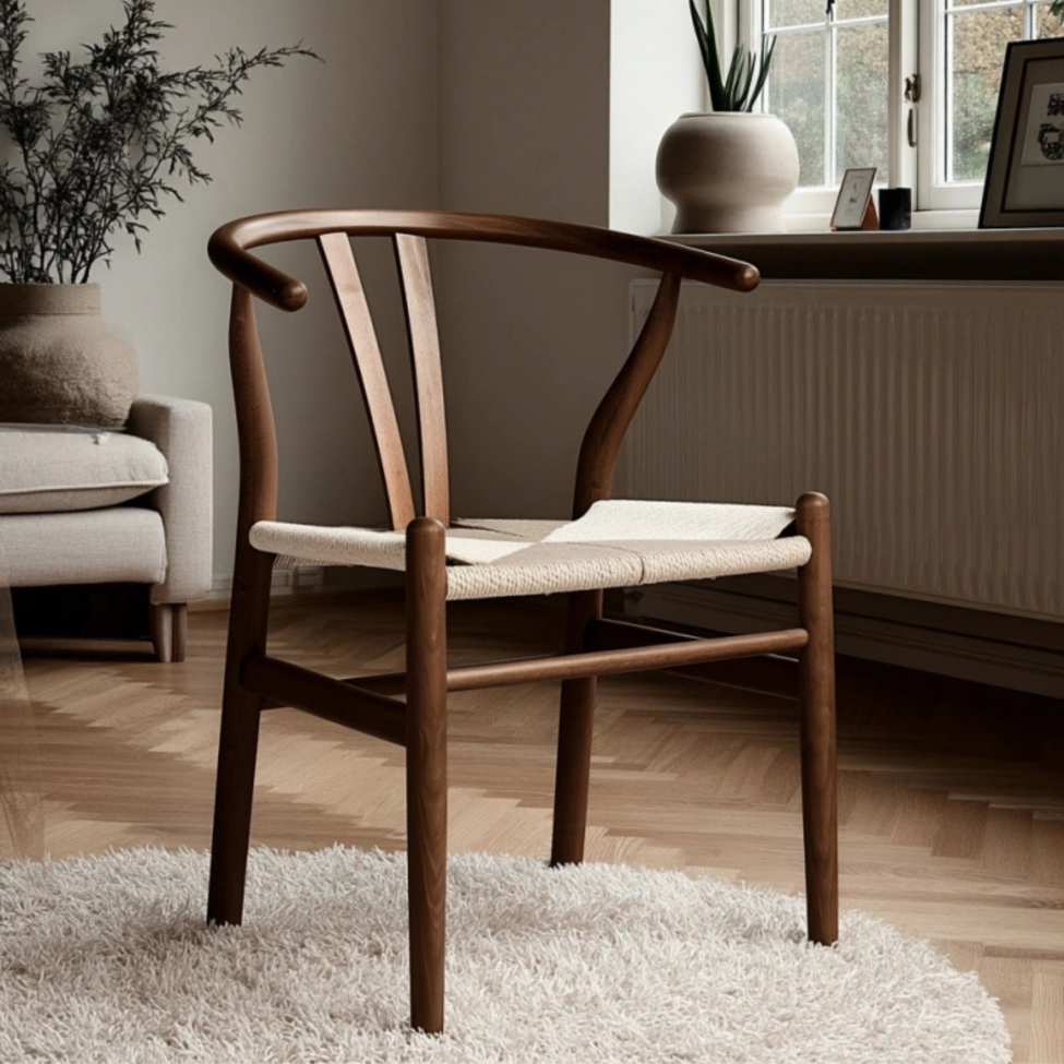 Krzesło 'Alta' - Orzech/Beżowe