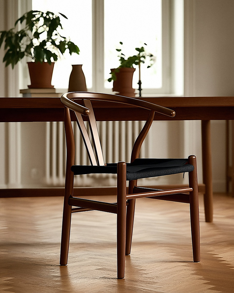 Krzesło 'Alta' - Orzech/Czarny