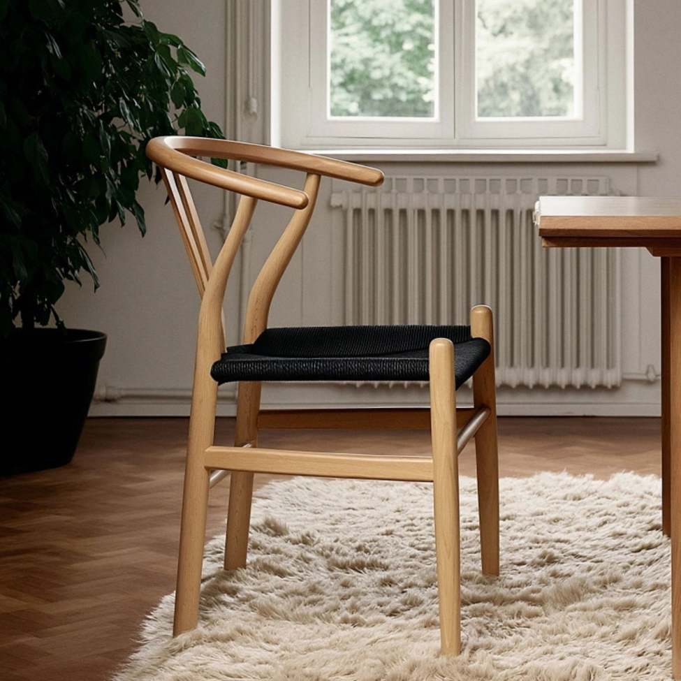 Krzesło 'Alta' - Naturalny/Czarny