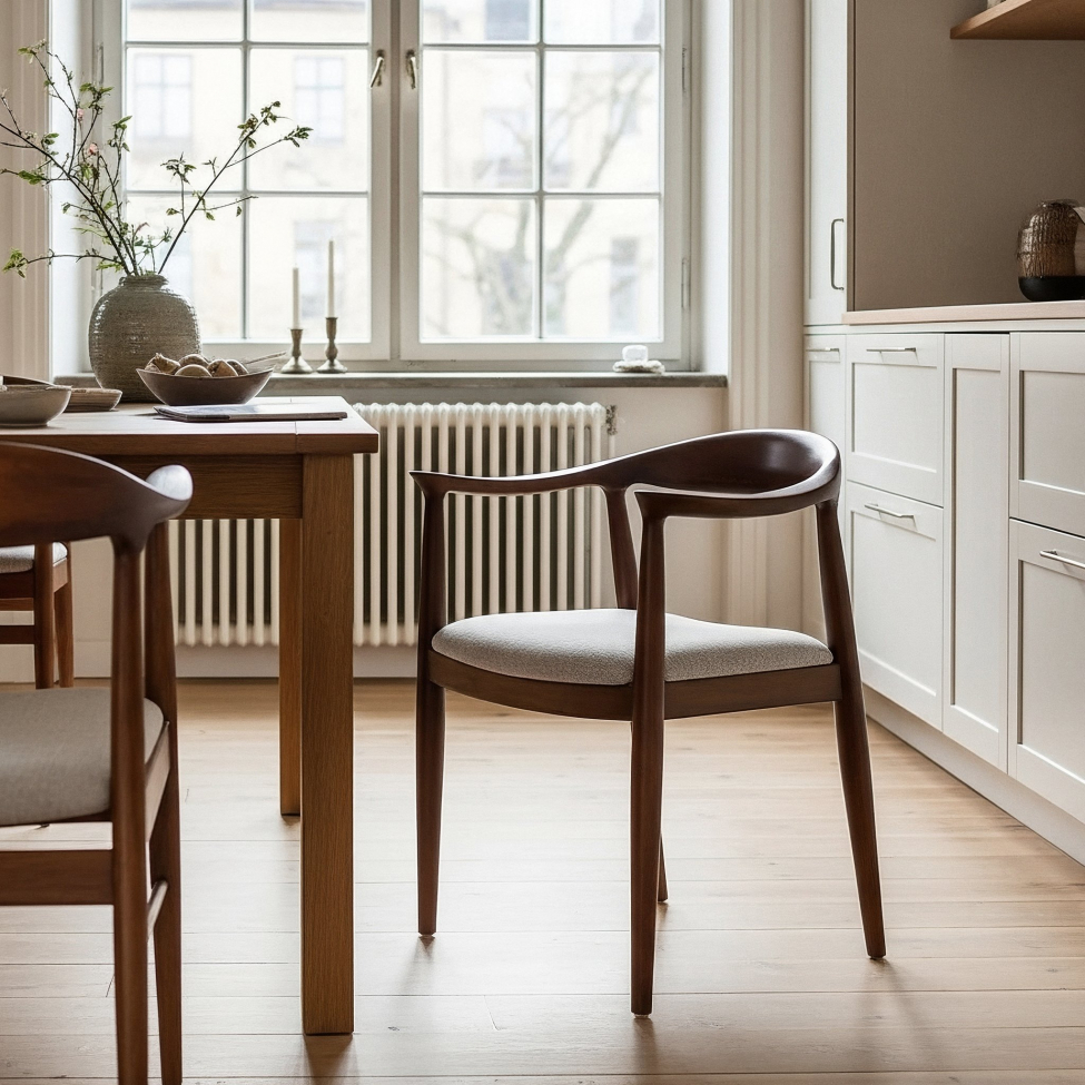 Krzesło 'Ask' - Orzech/Szary