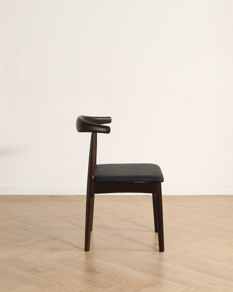 Krzesło 'Fager' - Orzech/Czarny