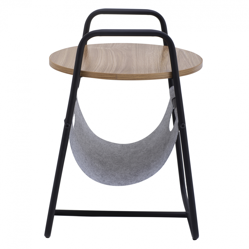 Stolik boczny 'Tidningsställ' - Czarny/Drewno