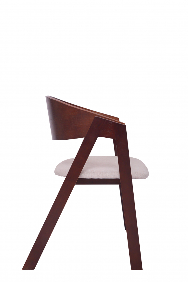 Krzesło 'Voss' - Orzech/Szary