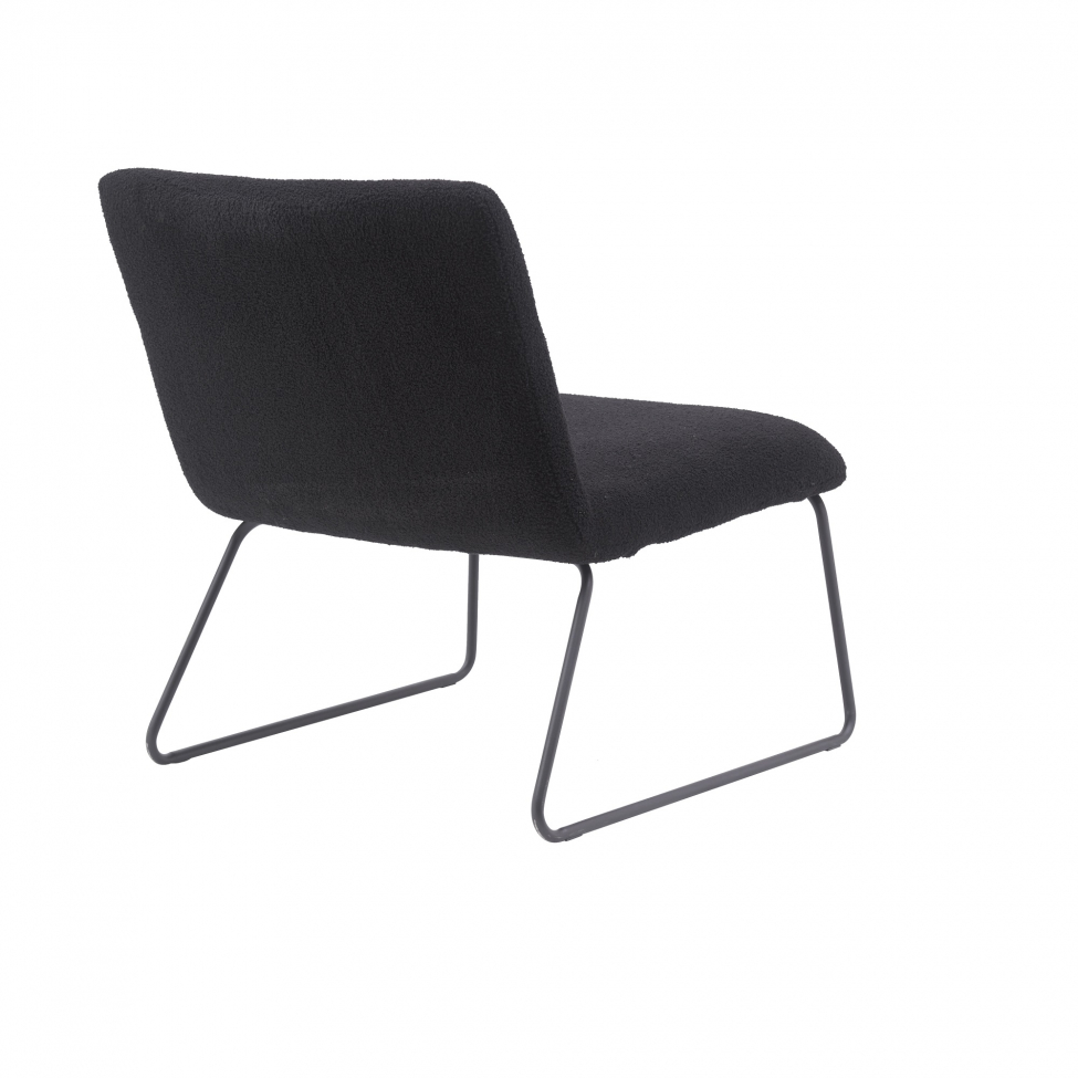 Fotel 'Chelsea' - Czarny/Teddy