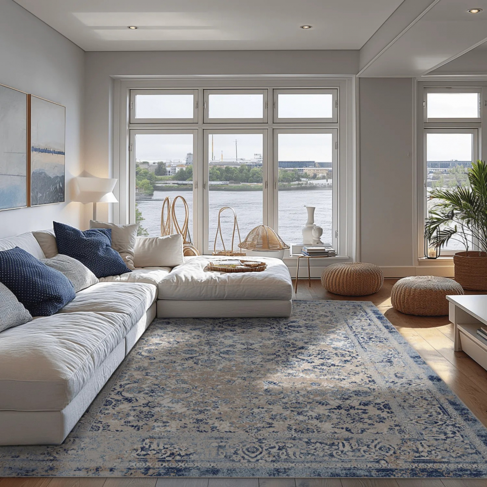 Dywan Wilton 'Denizli' 200x280cm - Niebieski