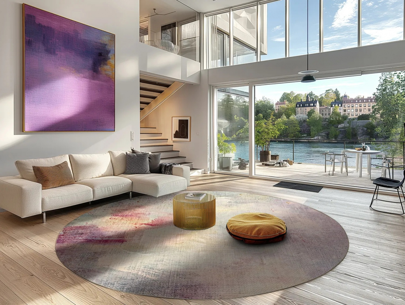 Okrągły dywan 'Mogoro' 200cm - Multi