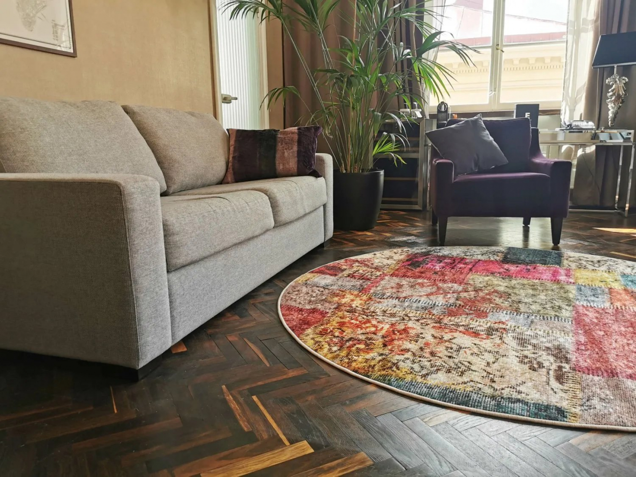 Okrągły dywan 'Ariana' 120cm - Multi