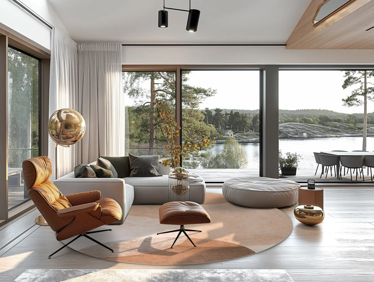 Okrągły dywan 'Craon' 200cm - Multi