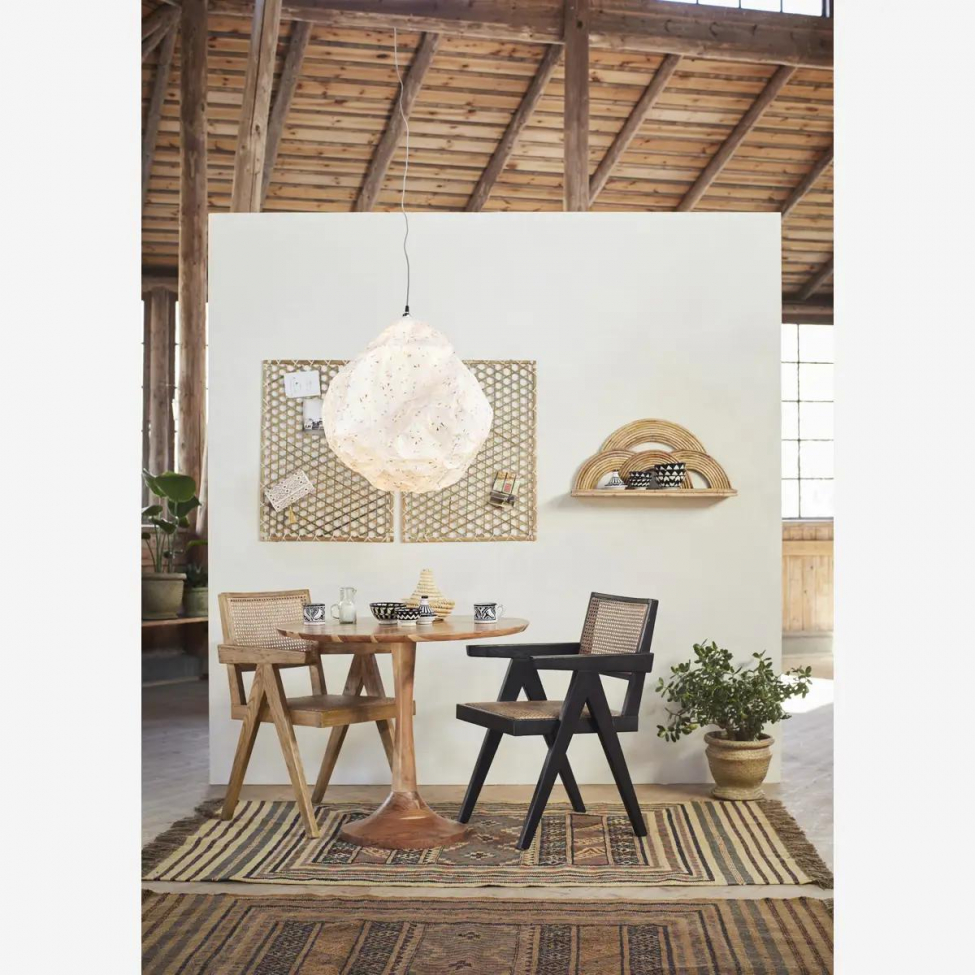 Krzesło 'Rattan' - Czarny