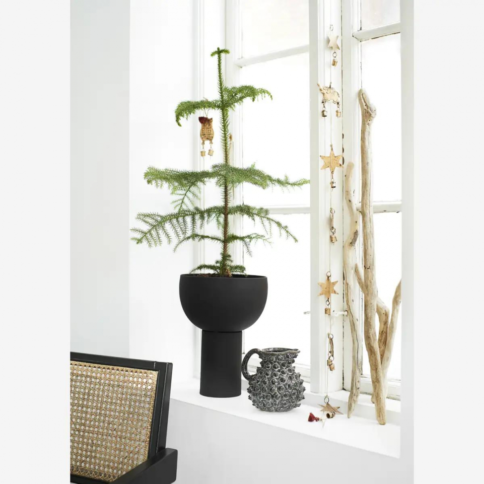 Krzesło 'Rattan' - Czarny