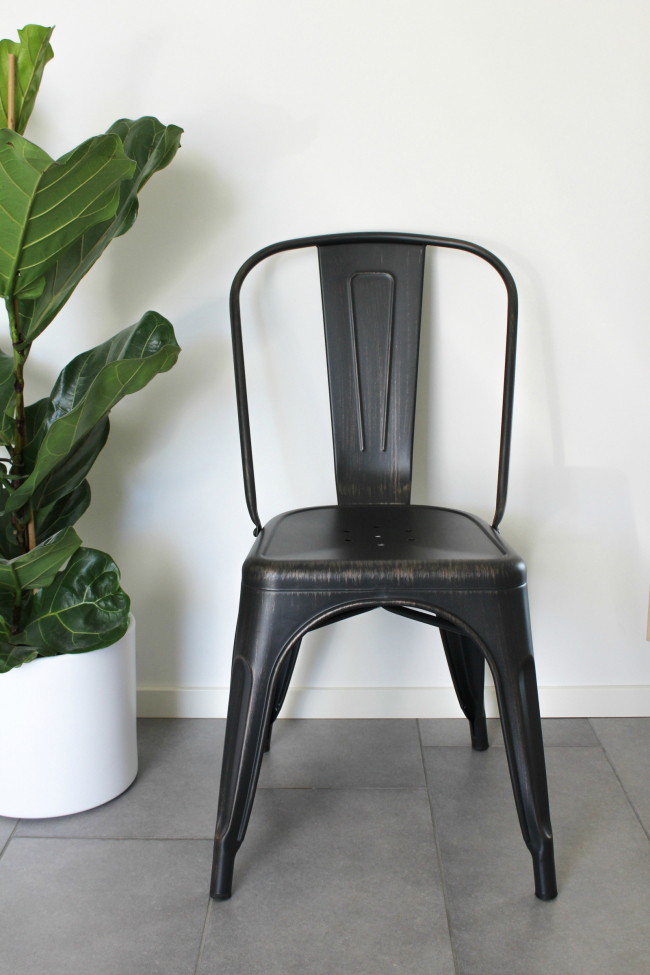 Krzesło 'Montmartre' - Czarny/Patyna