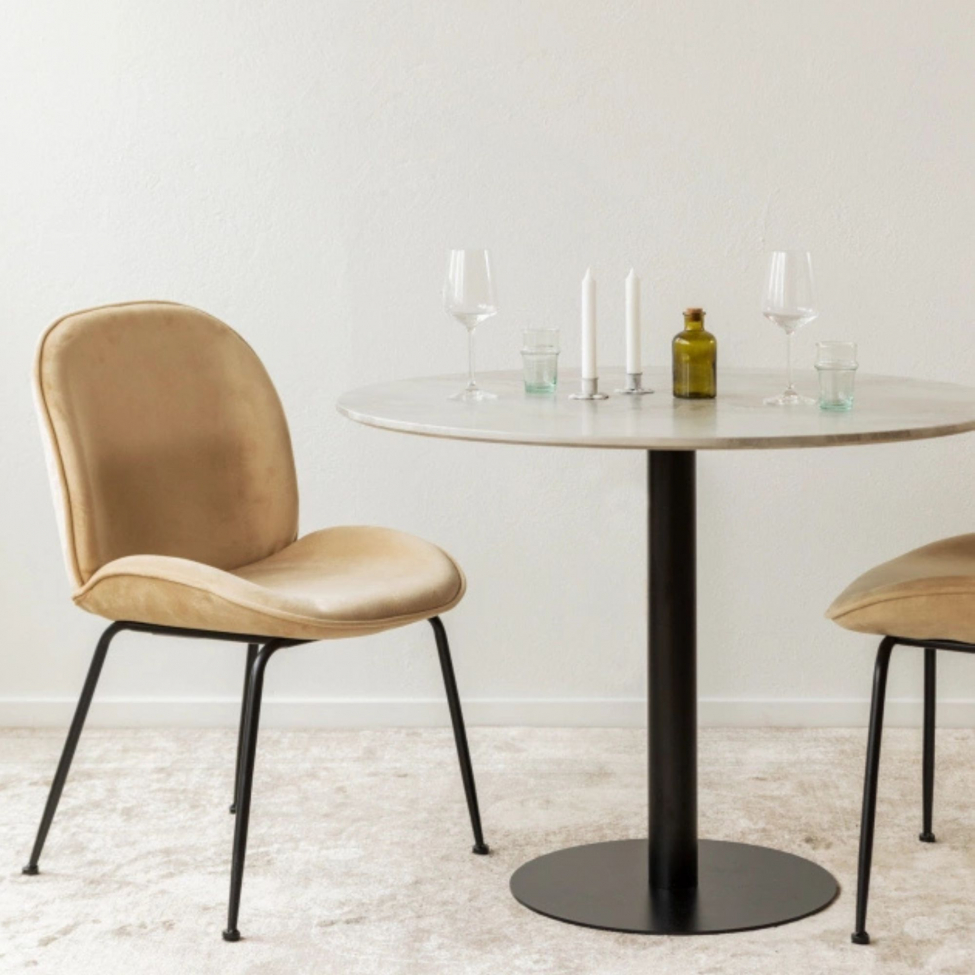 Zestaw jadalny 'Marbelous Lux' - 1 St&oacute;ł &Oslash;100 & 4 Krzeseł