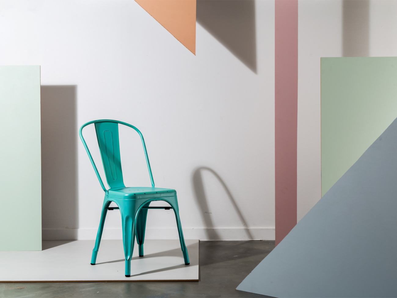 Krzesło 'Montmartre' - Vintage turkusowy