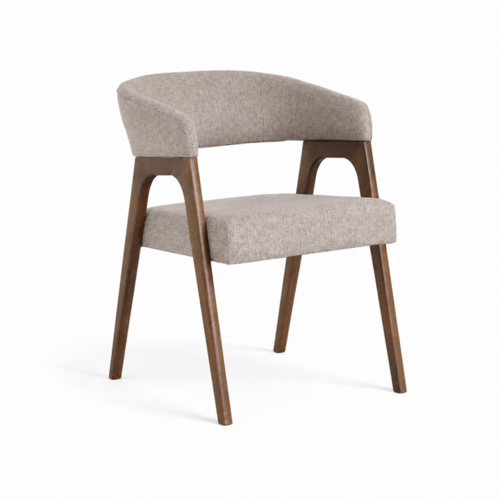 Krzesło \'Alba\' - Orzech/Greige w grupie Meble / Meble do siedzenia / Krzesła w Reforma (071-walnut-beige)