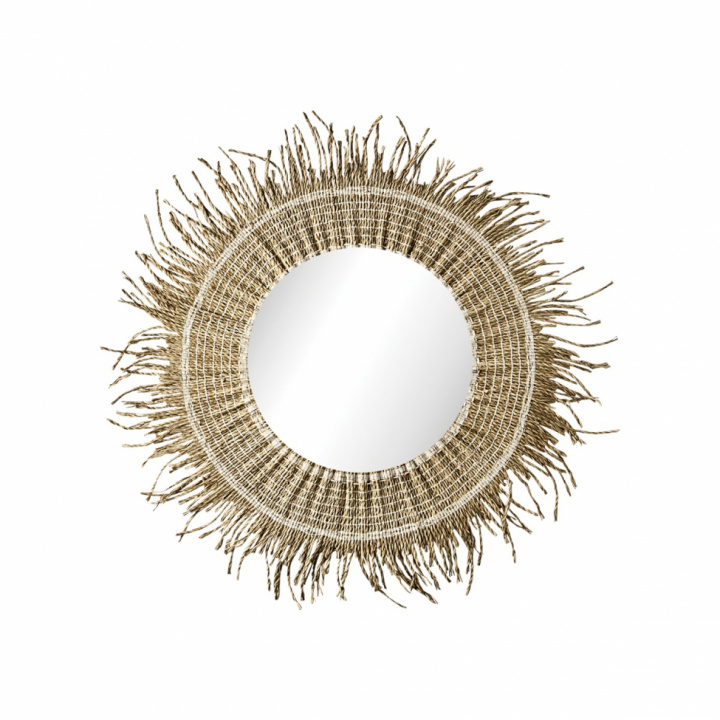 Lustro \'Stina\' okrągłe 60cm - Naturalne w grupie Wystrój / Dekoracja / Lustra w Reforma (085-543-00)