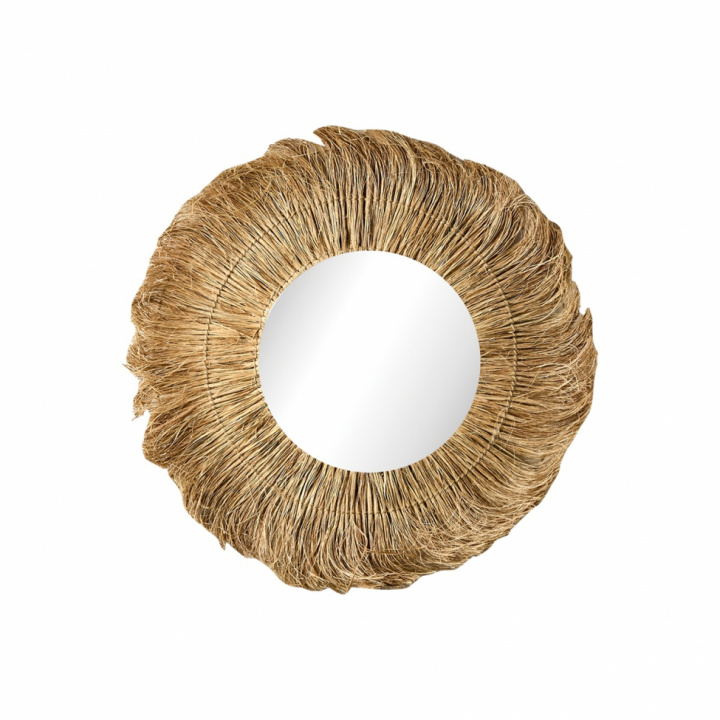 Lustro \'Stina\' okrągłe 70cm - Naturalne w grupie Wystrój / Dekoracja / Lustra w Reforma (085-544-00)